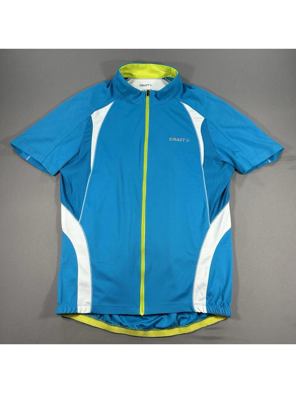 Craft Full Zip Short Sleeve L1 VENTILATOR Cycling Jersey (Men's Large) Blue